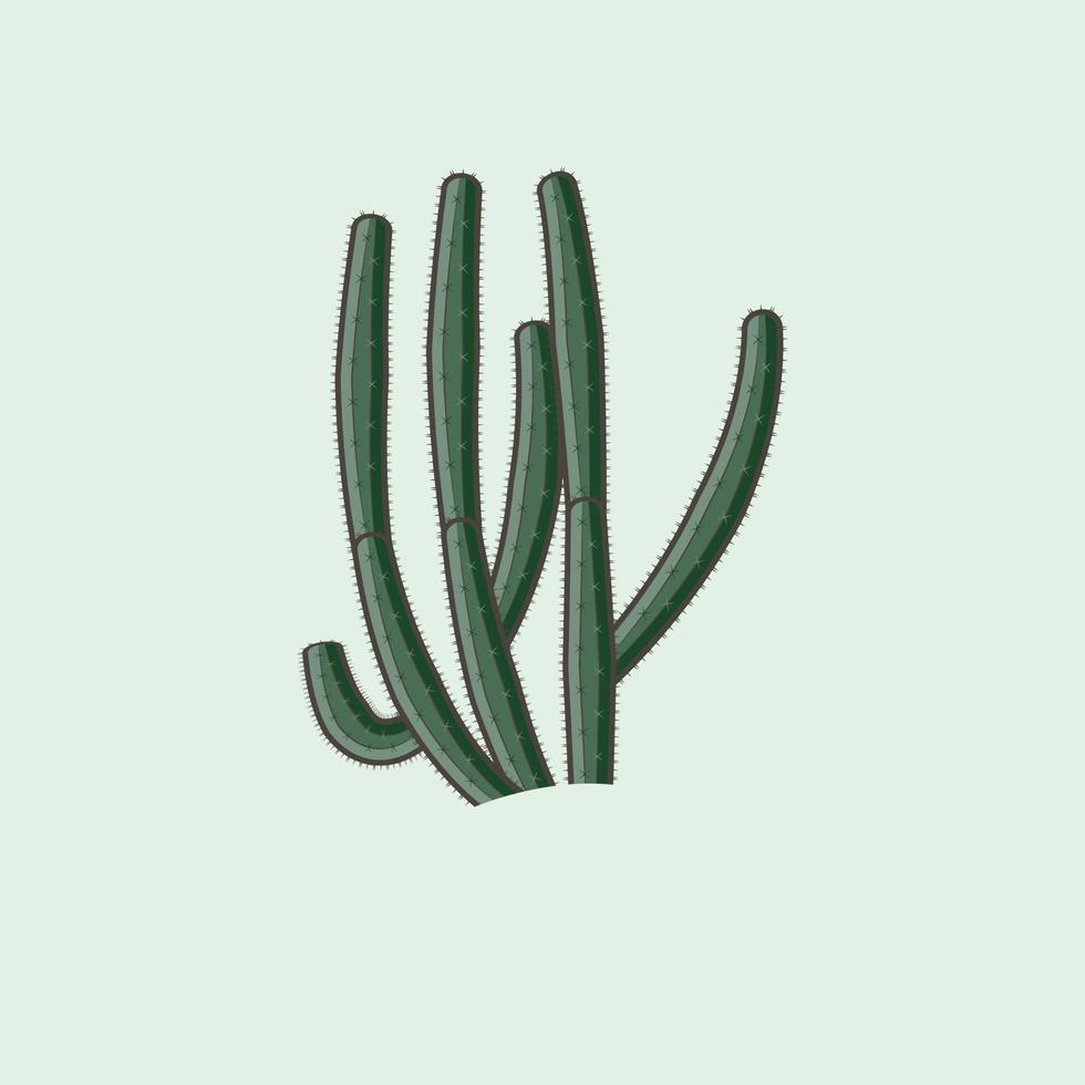 green natural cactus plant set of desert among sand and rocks. Realistic vector illustration isolated on background elements.