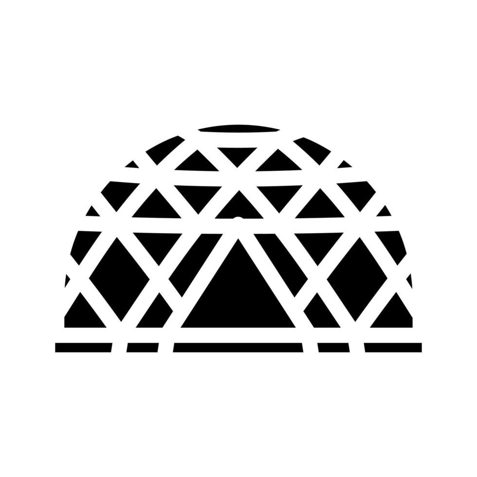 tourism tent vacation glyph icon vector illustration