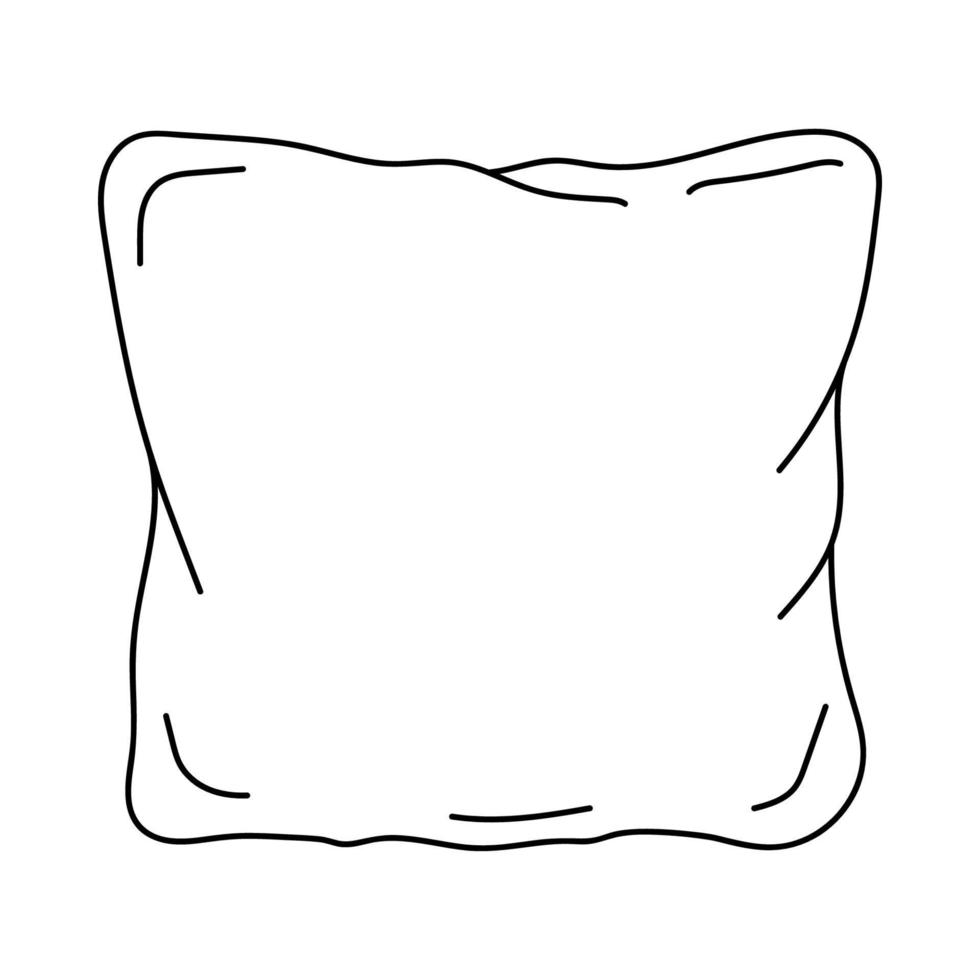 Pillow vector icon.