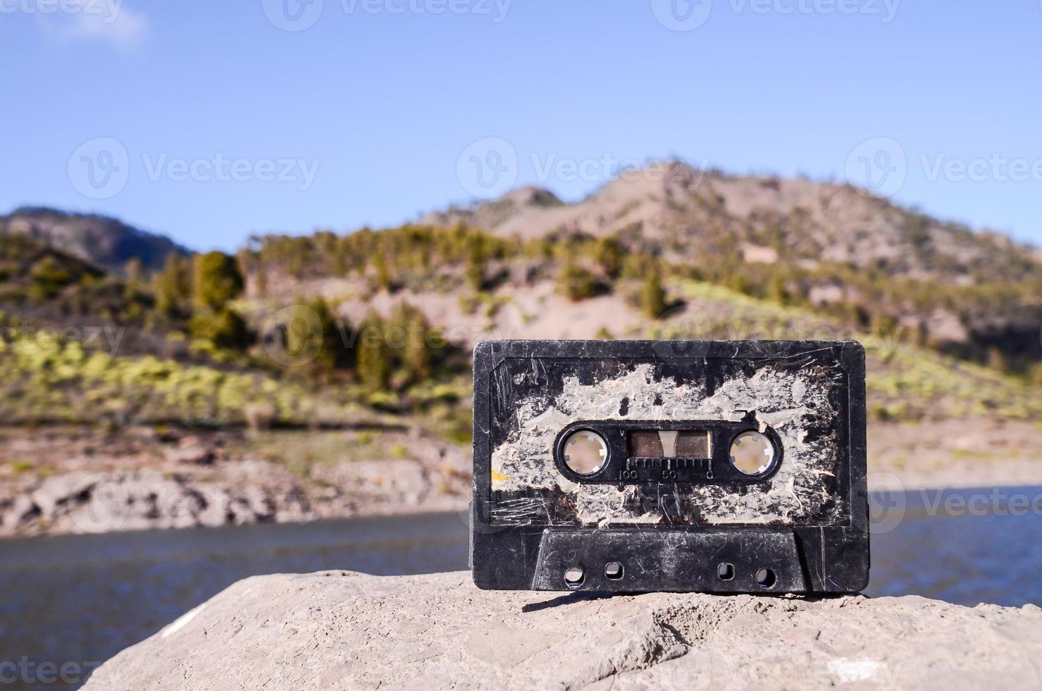 Cassette on the rock photo
