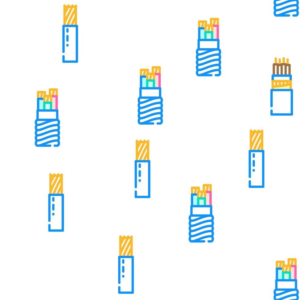 wire cable cord vector seamless pattern