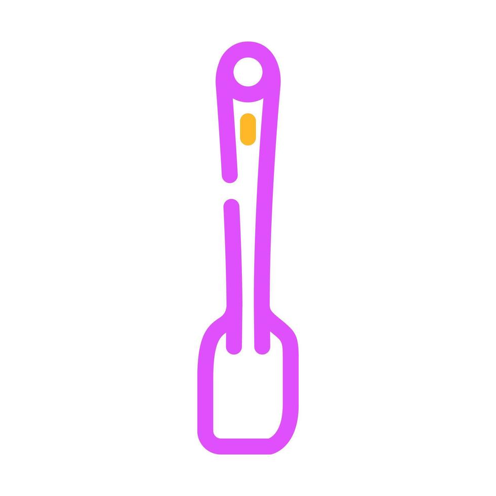 silicone spatula kitchen cookware color icon vector illustration