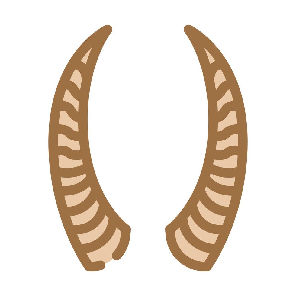 antelope wildlife animal color icon vector illustration