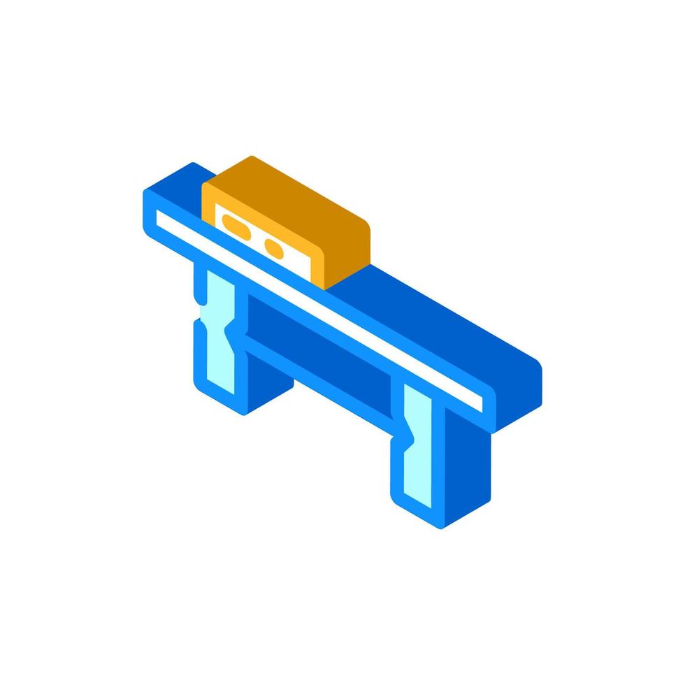 coffee table living room isometric icon vector illustration