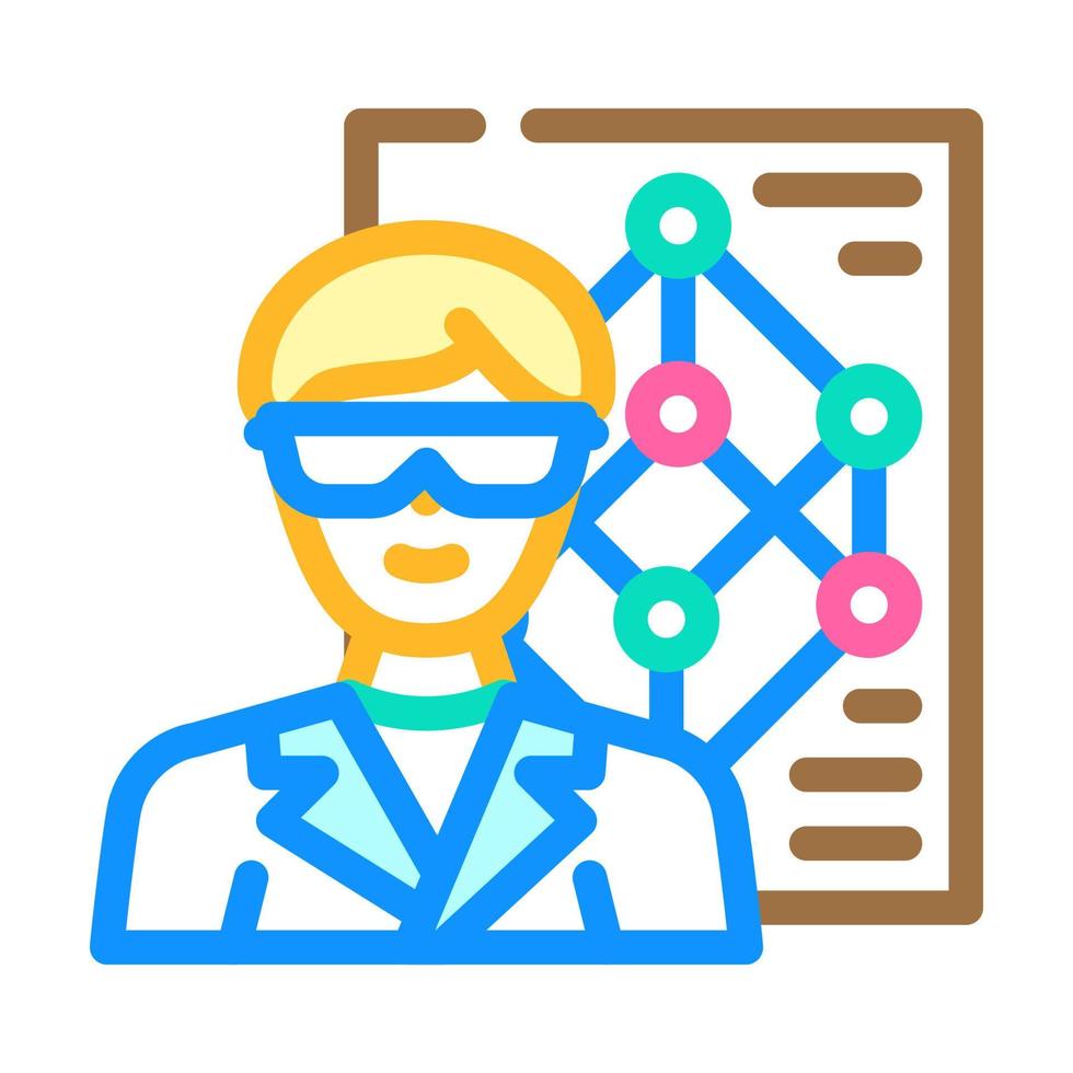materials engineer technology color icon vector illustration 21751709
