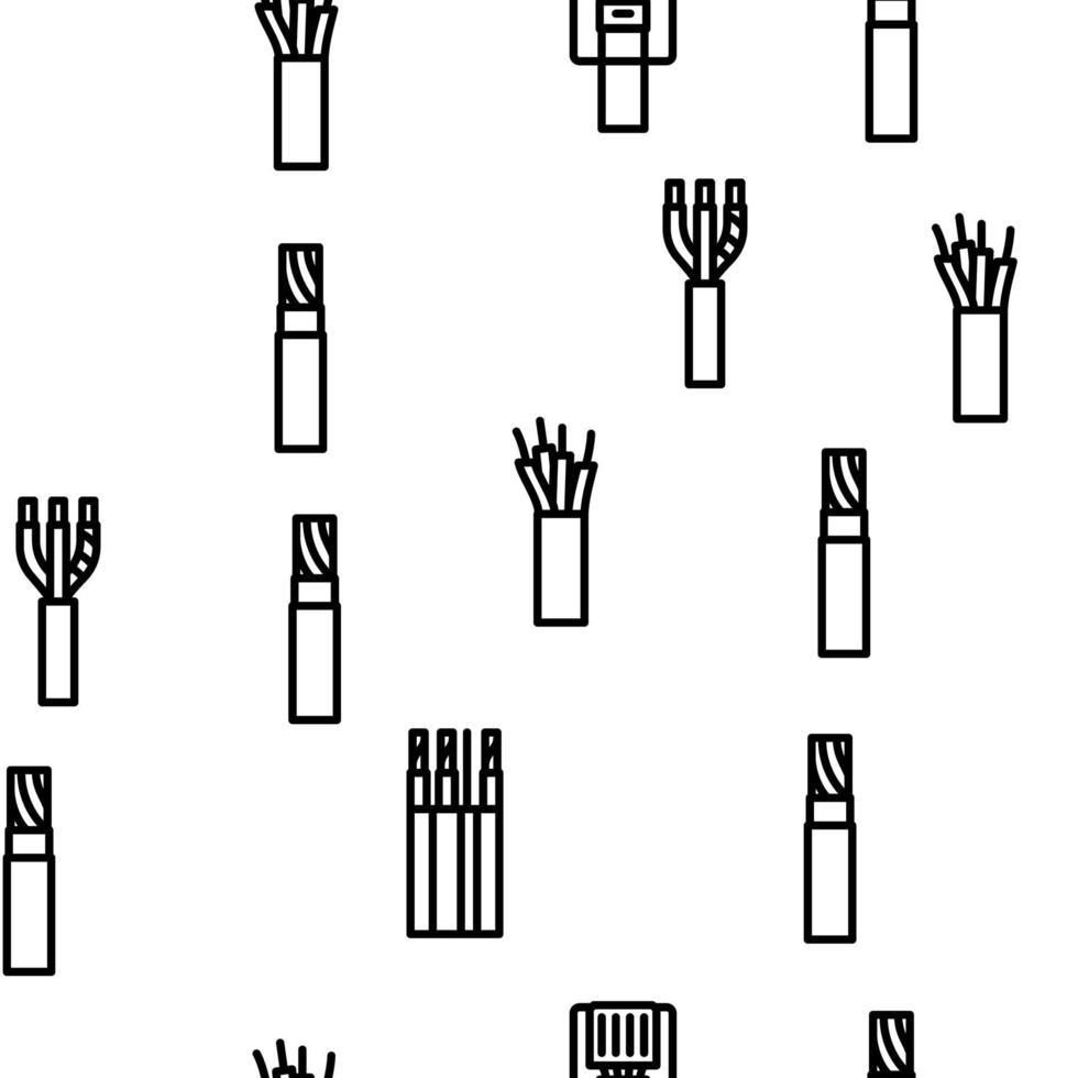 cable cable cable vector sin costura modelo