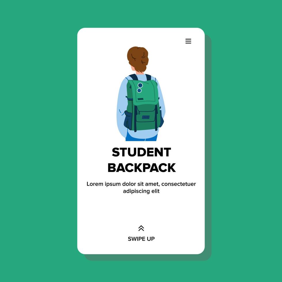 student backpack vector 21751777 Vector Art at Vecteezy