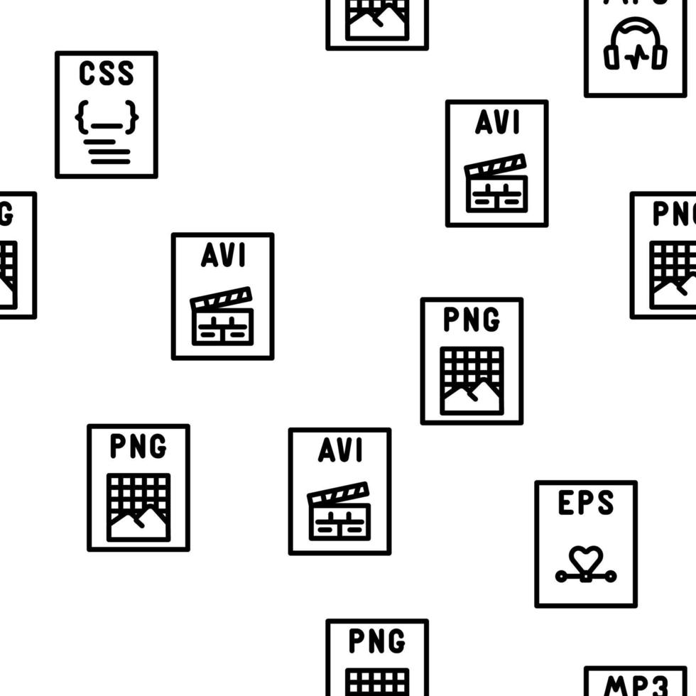 file format document vector seamless pattern