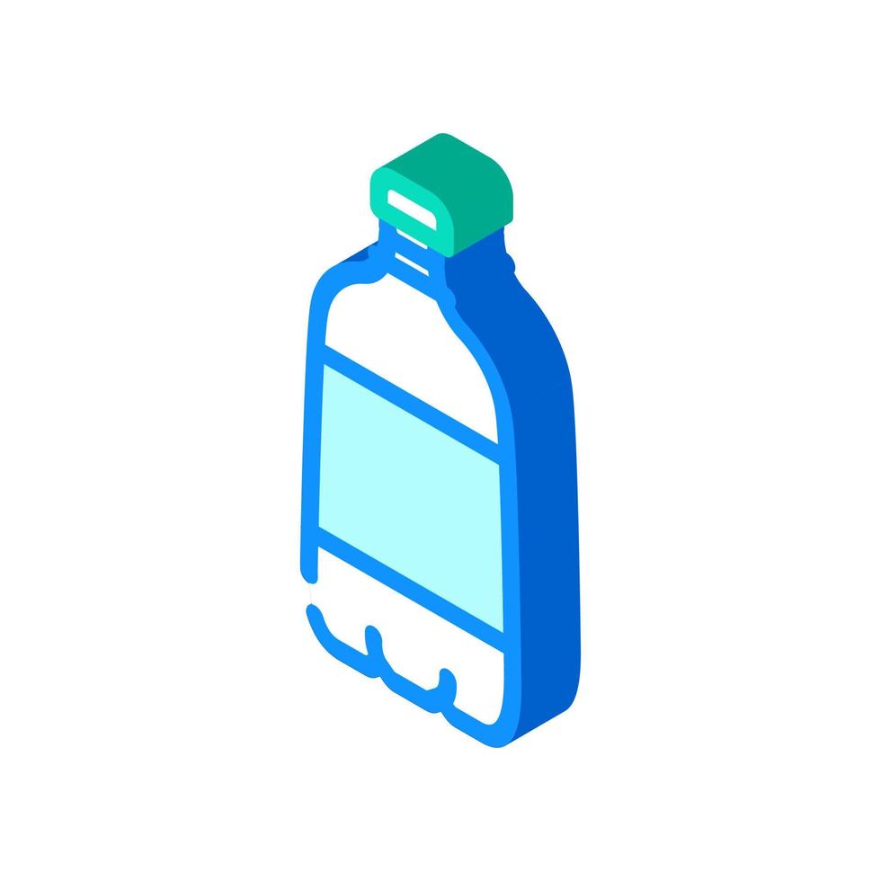 soda plastic bottle isometric icon vector illustration