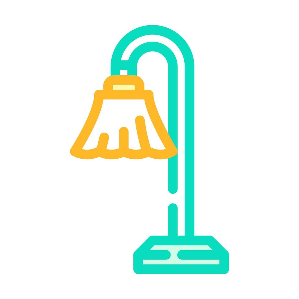 electric torchiere home accessory color icon vector illustration
