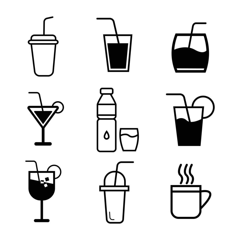 Drink icon vector art stock.