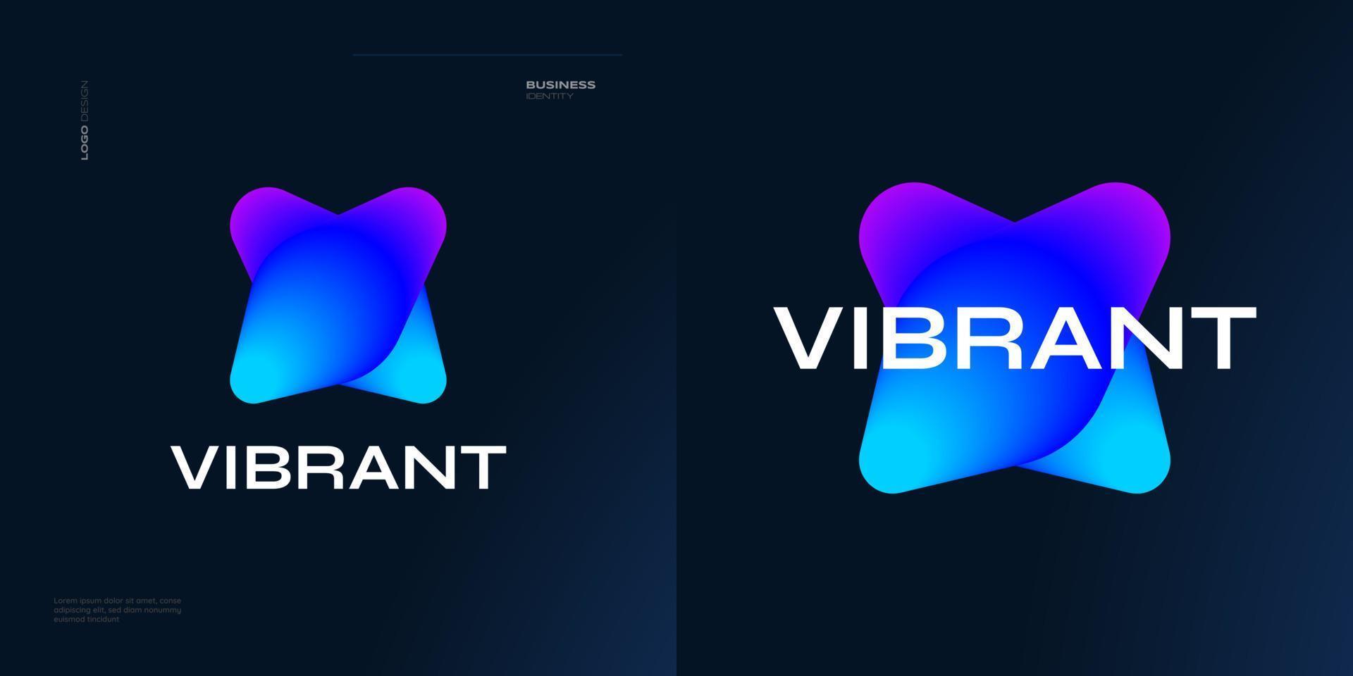 Bold and Vibrant Letter X Logo Design with Colorful Gradient Concept. X Logo with Blend Style vector