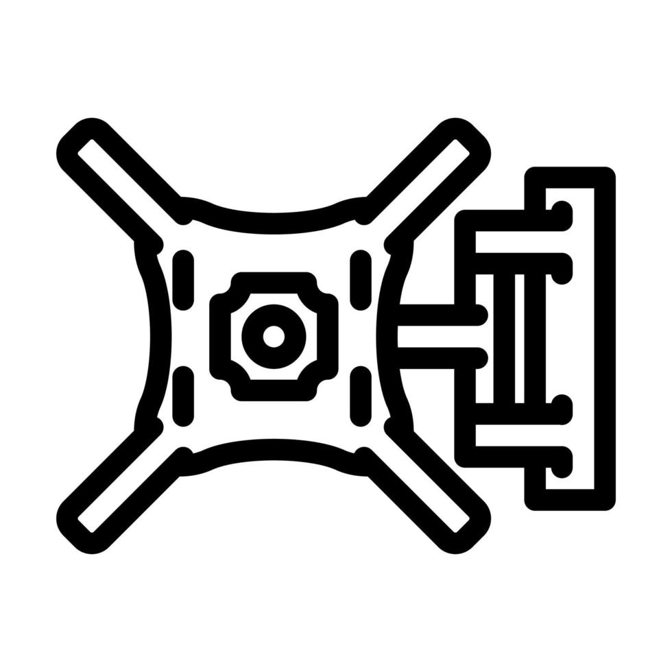 tv wall mount home accessory line icon vector illustration