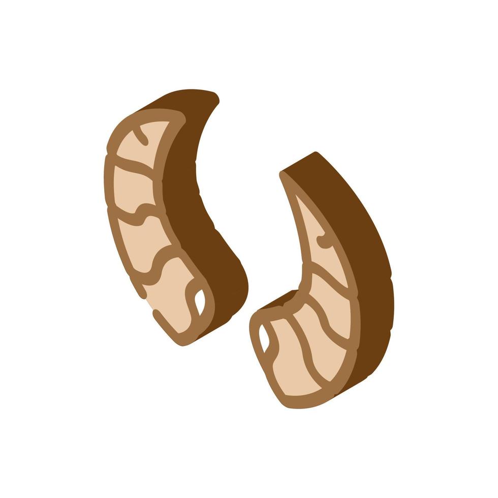goat horn animal isometric icon vector illustration
