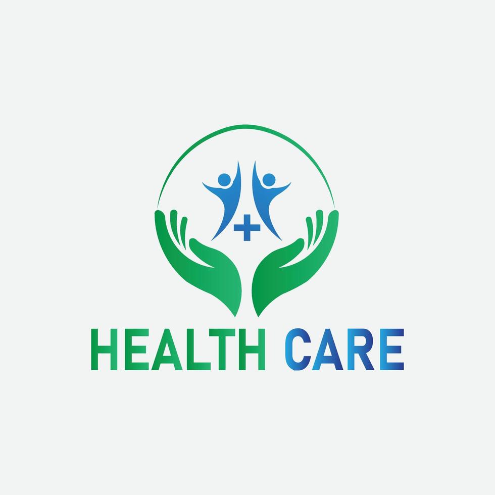 logotipo de cuidado de la salud vector