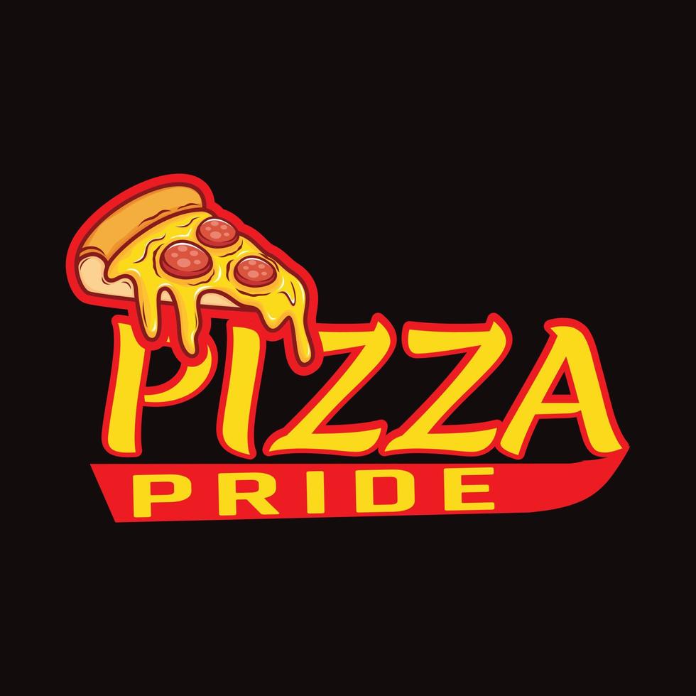 Pizza logo gratis vector