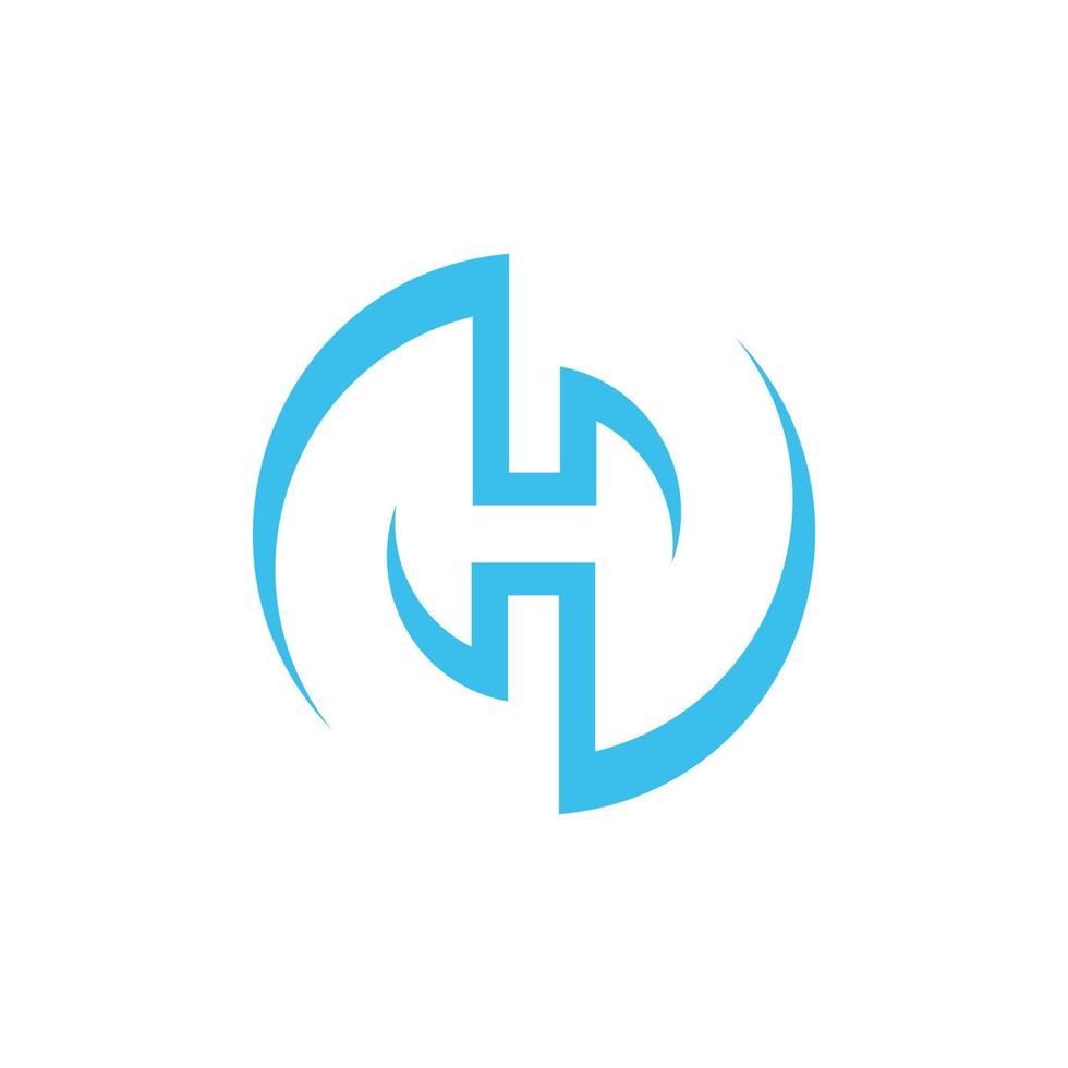 Hero ambigram icon logo vector design