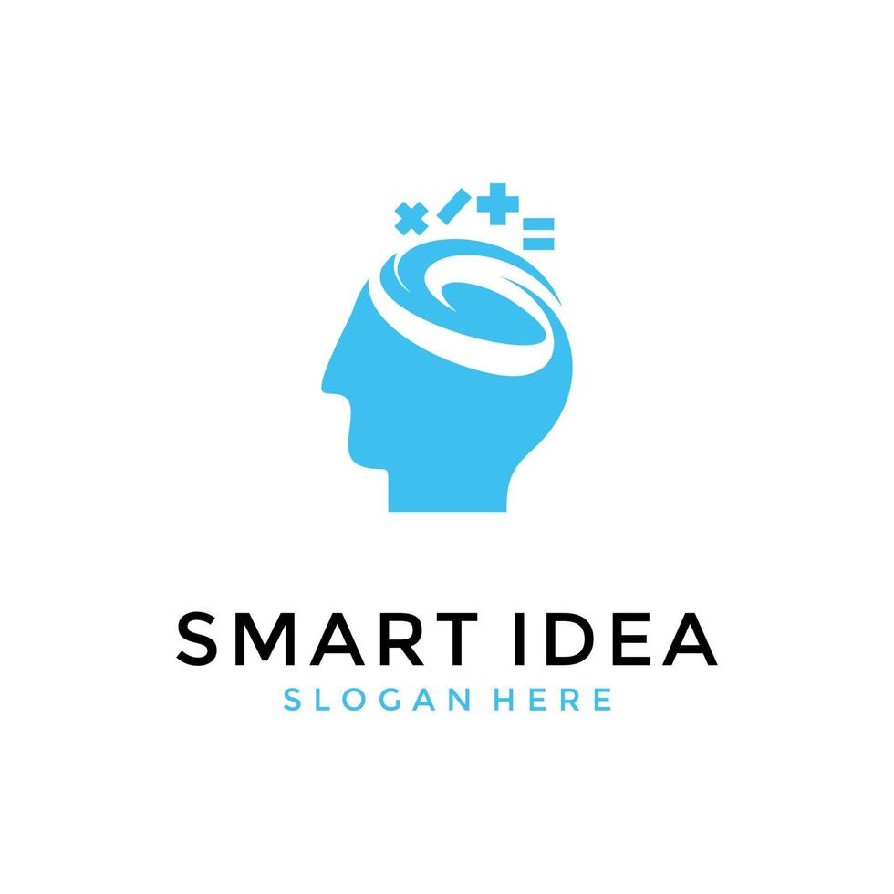 Smart idea icon logo vector design