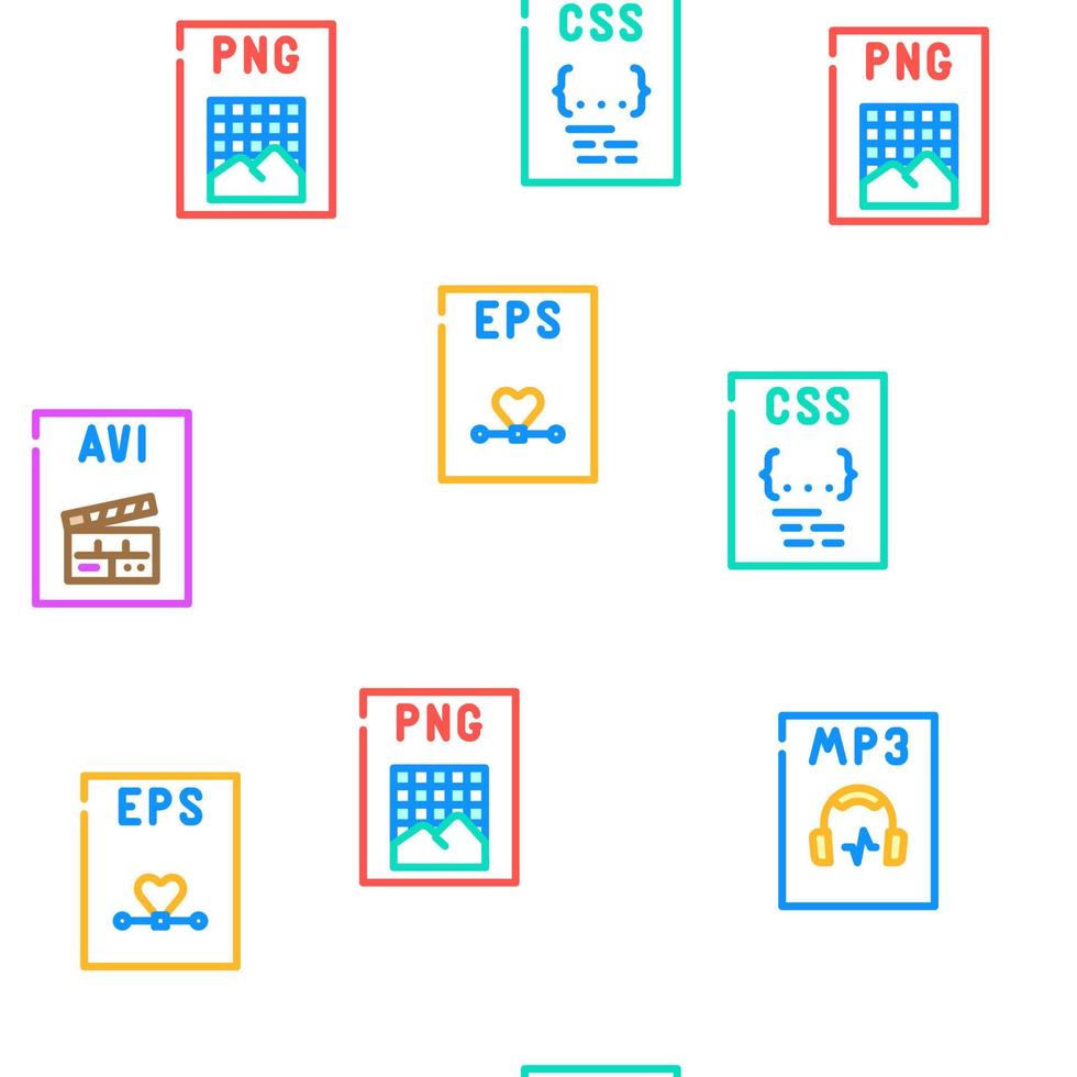 file format document vector seamless pattern
