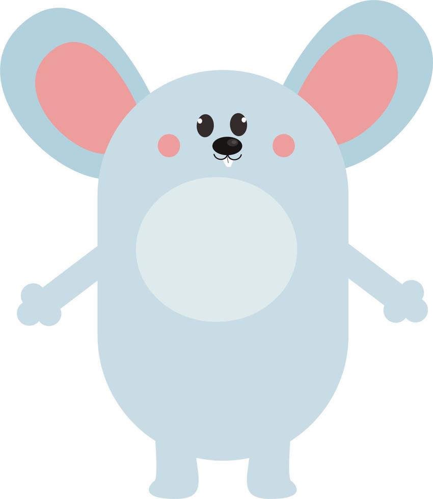 adorable y linda ratón ilustración vector