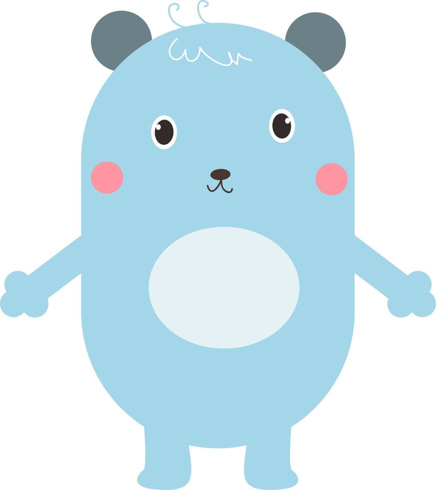 Adorable and Cute Bear Illustration Vector