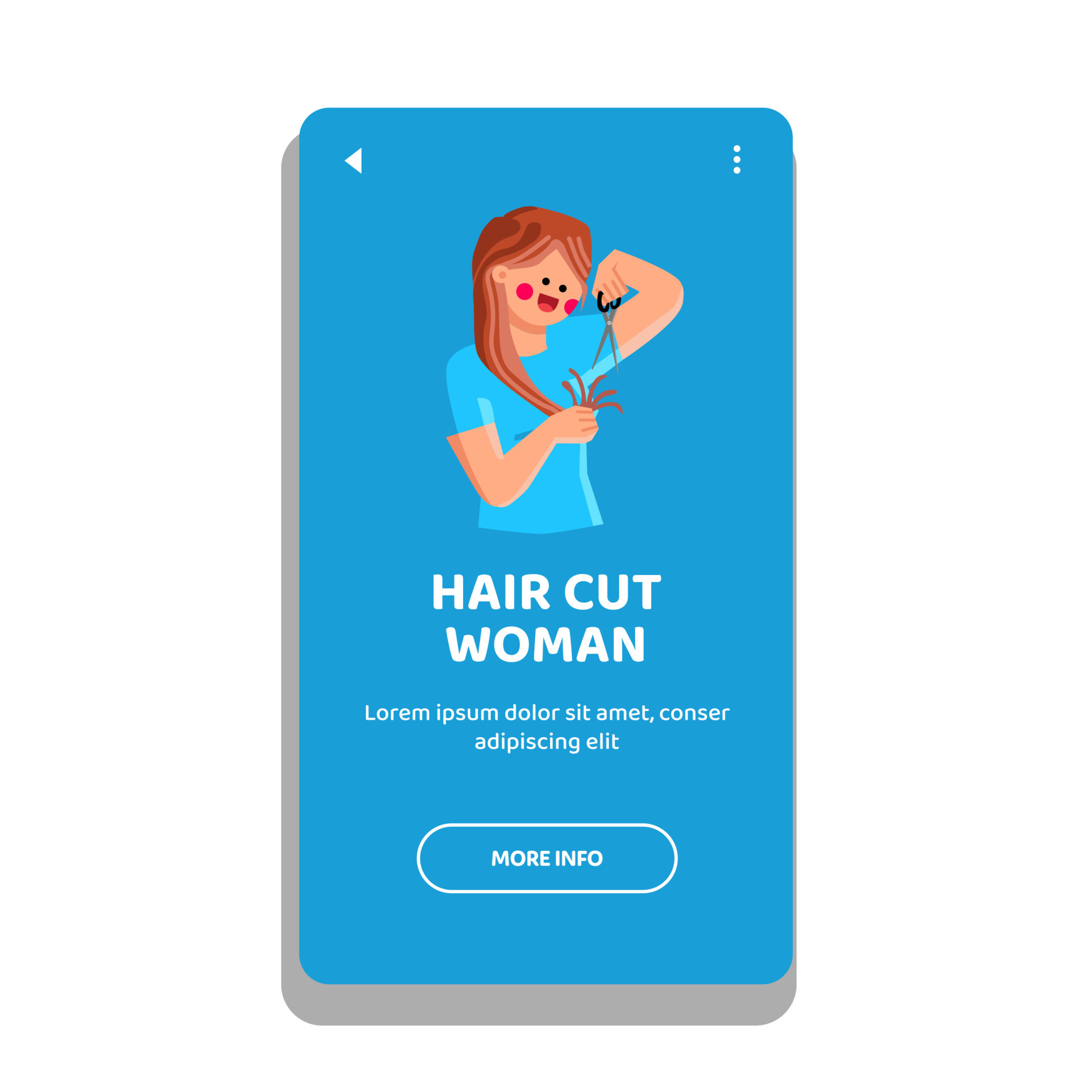 hair cut woman vector 21752440 Vector Art at Vecteezy