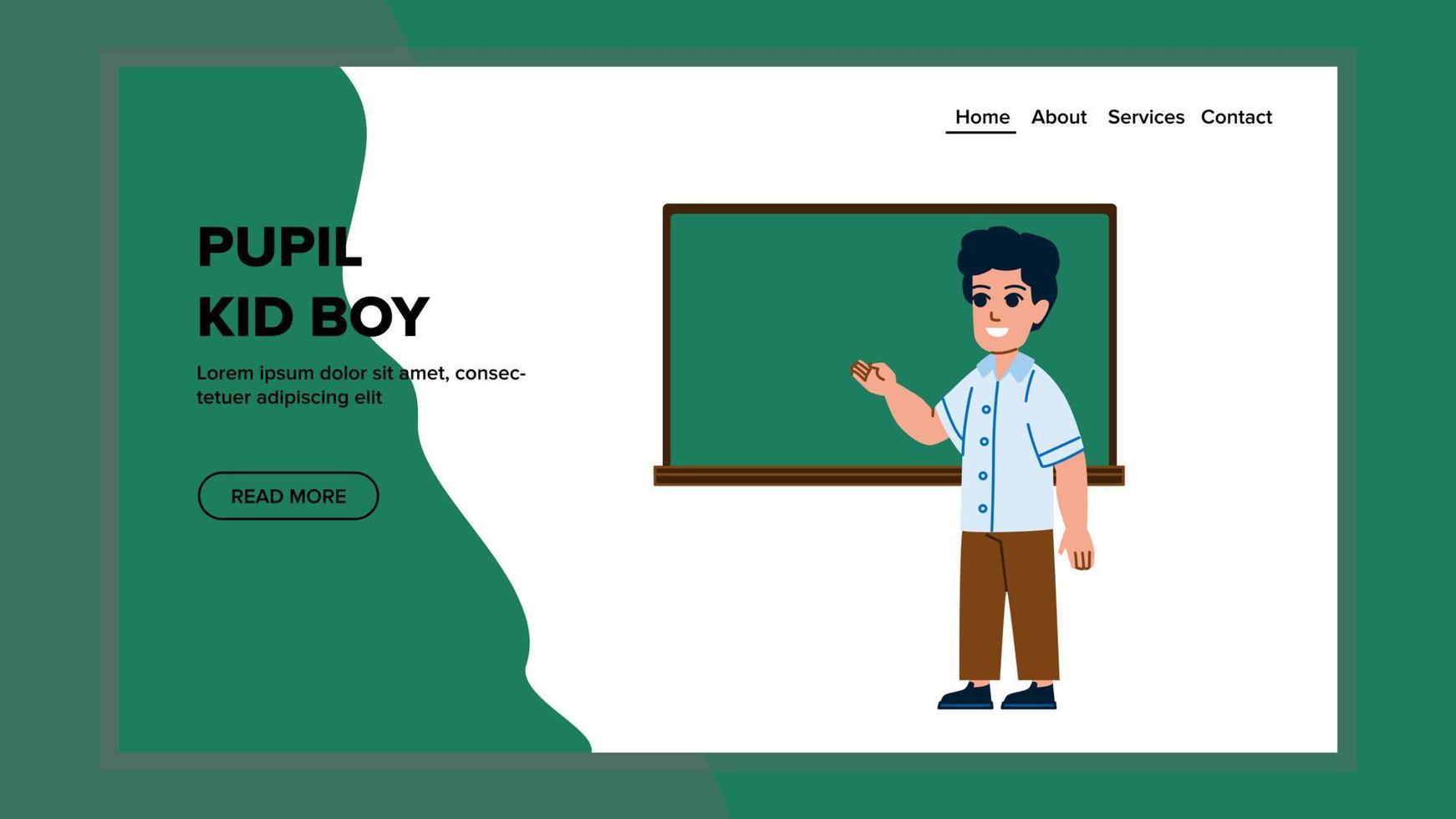 pupil kid boy vector