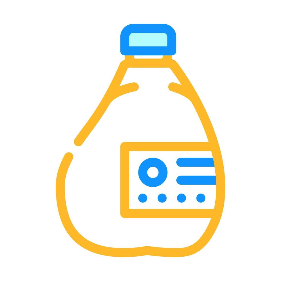 juice plastic bottle color icon vector illustration