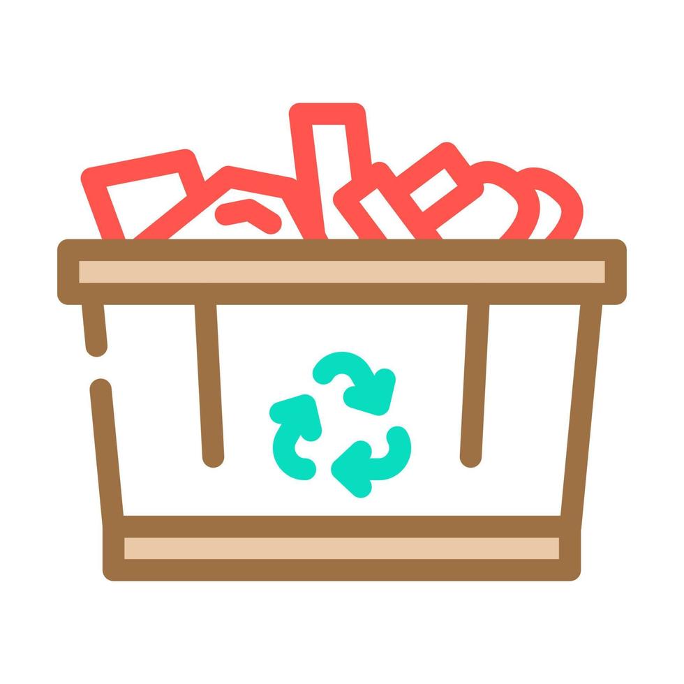reciclar cobre color icono vector ilustración