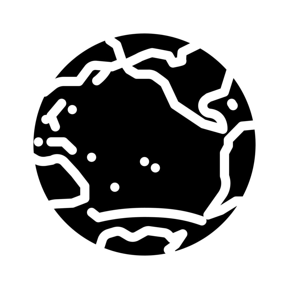 pacific ocean map glyph icon vector illustration