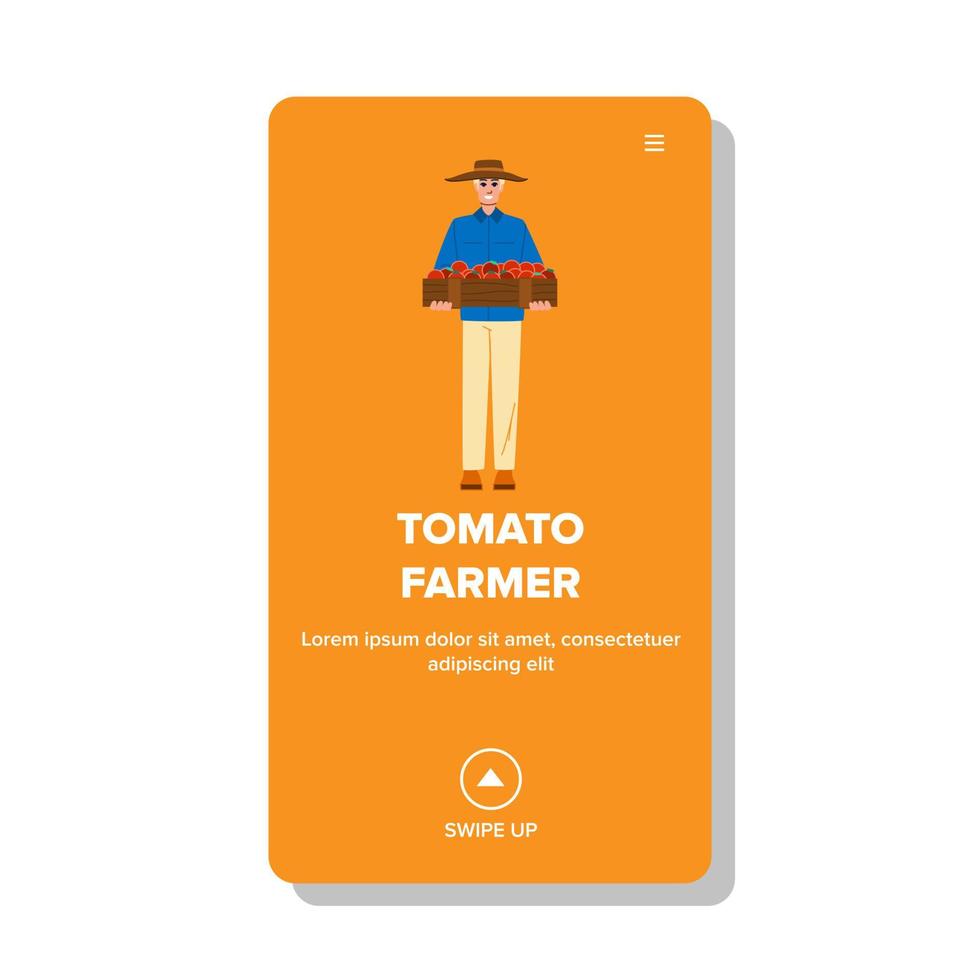 tomate granjero vector