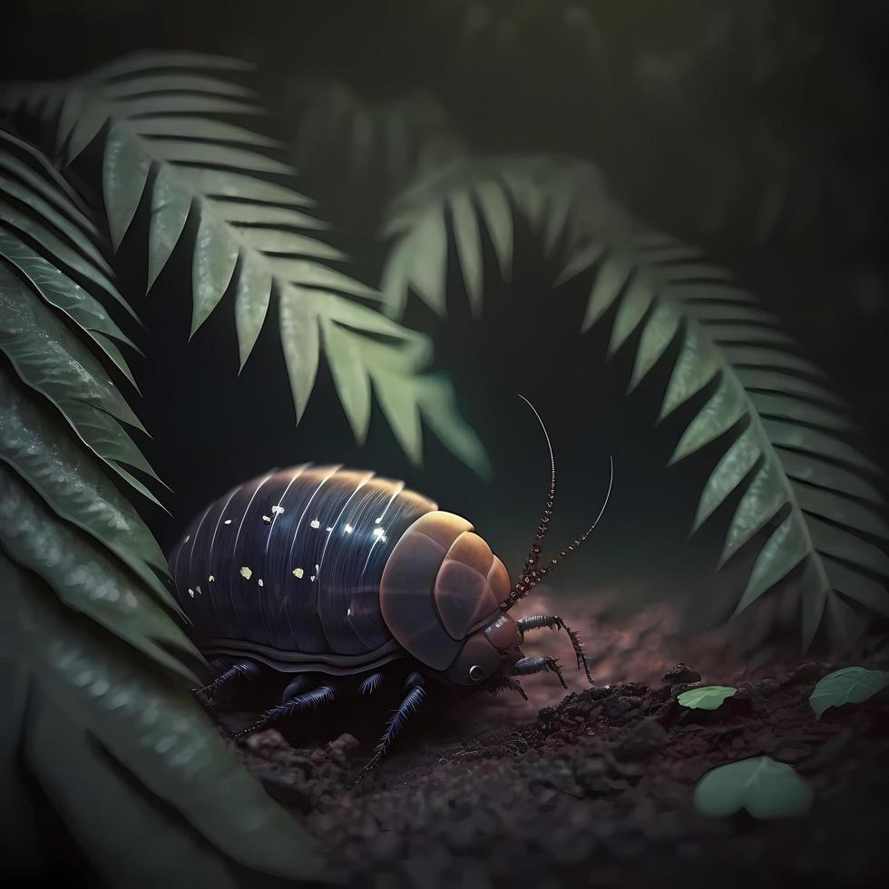 Woodlouse Habitats. AI Generated photo