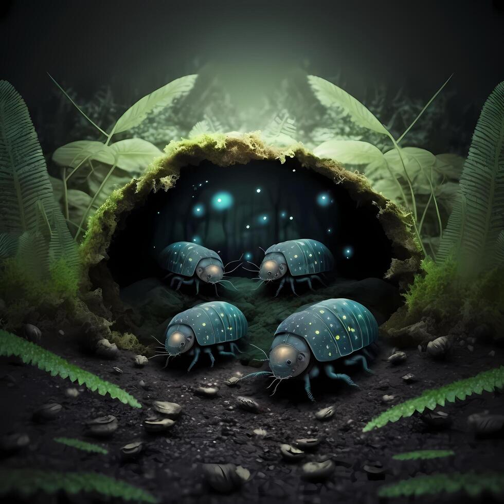 Woodlouse Habitats. aesthetic photo