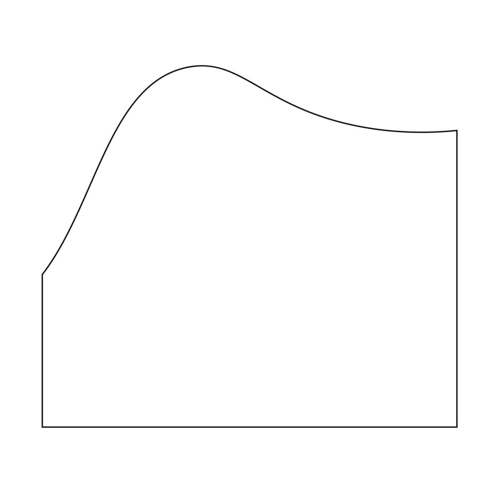 línea Arte resumen ola forma vector