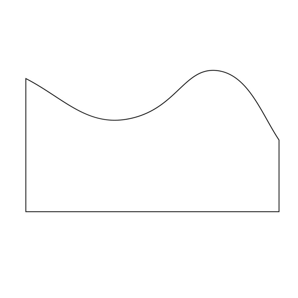 línea Arte resumen ola forma vector