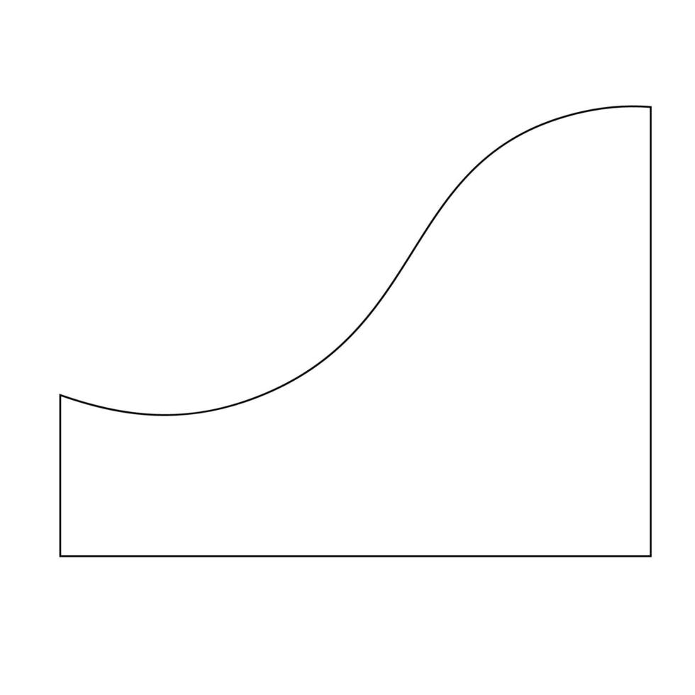 línea Arte resumen ola forma vector