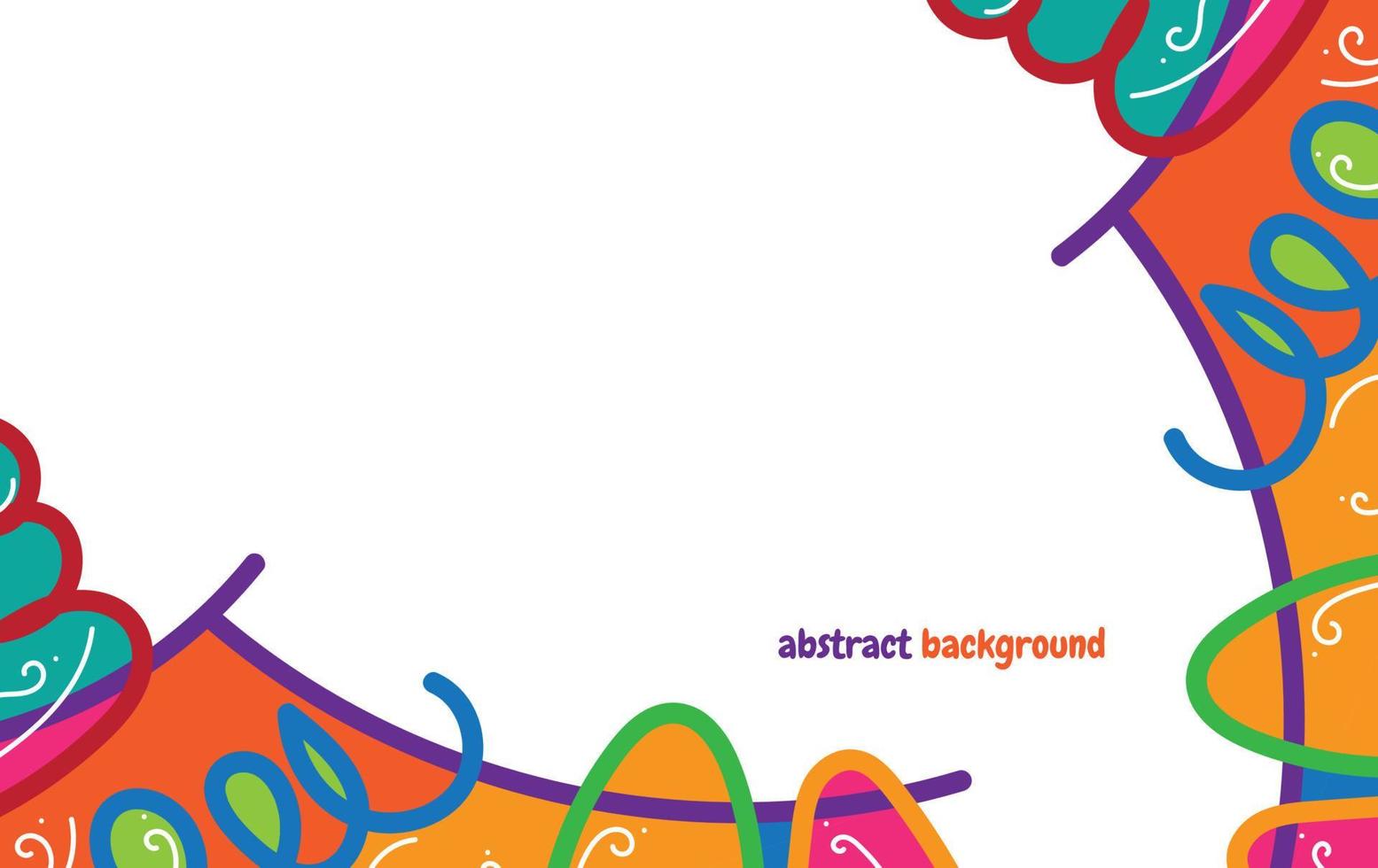 free background with abstract shapes and colors. Modern vector pattern for funny brochure cover template design