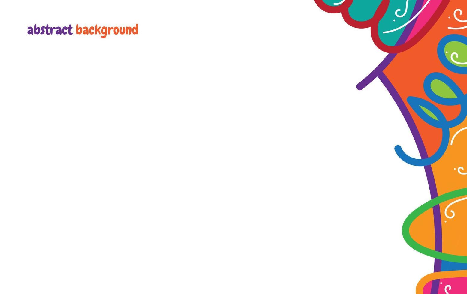 free background with abstract shapes and colors. Modern vector pattern for funny brochure cover template design