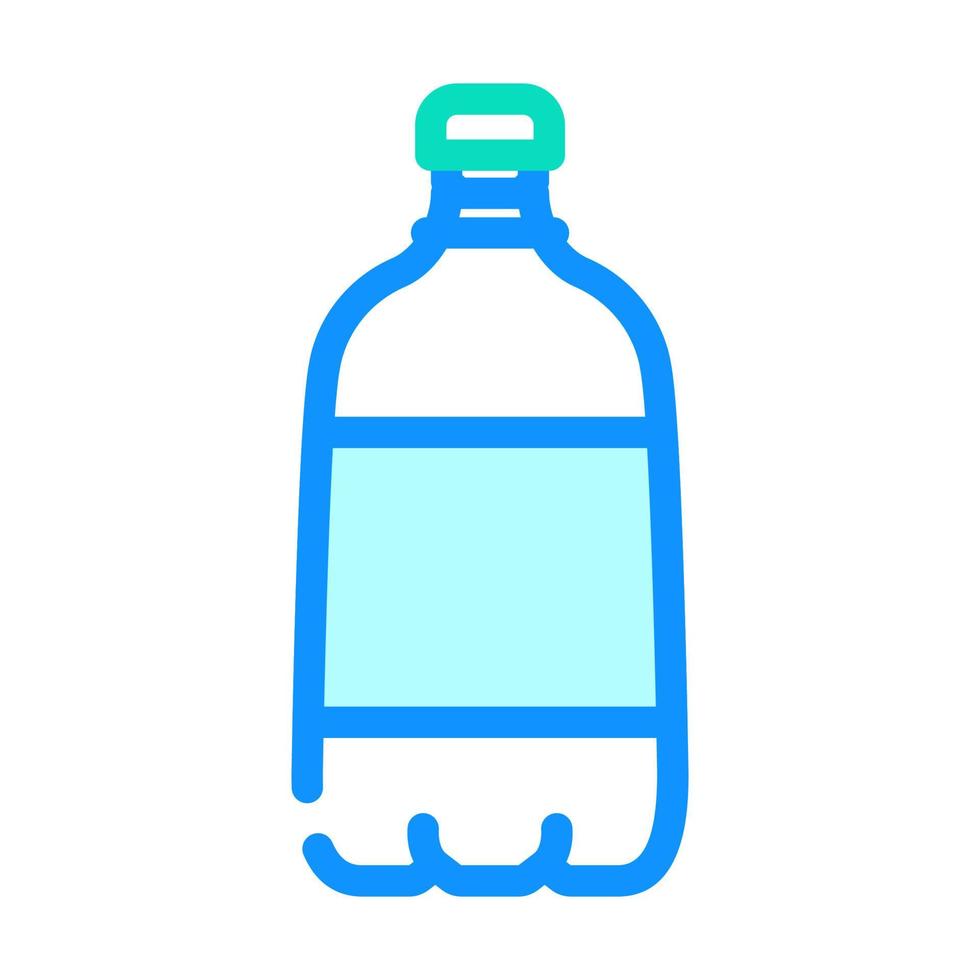 soda plastic bottle color icon vector illustration