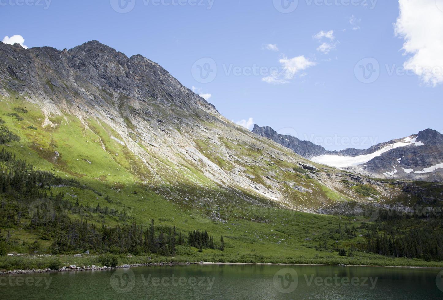 Alaska's Upper Dewey Lake In Shadows And Sunlight photo