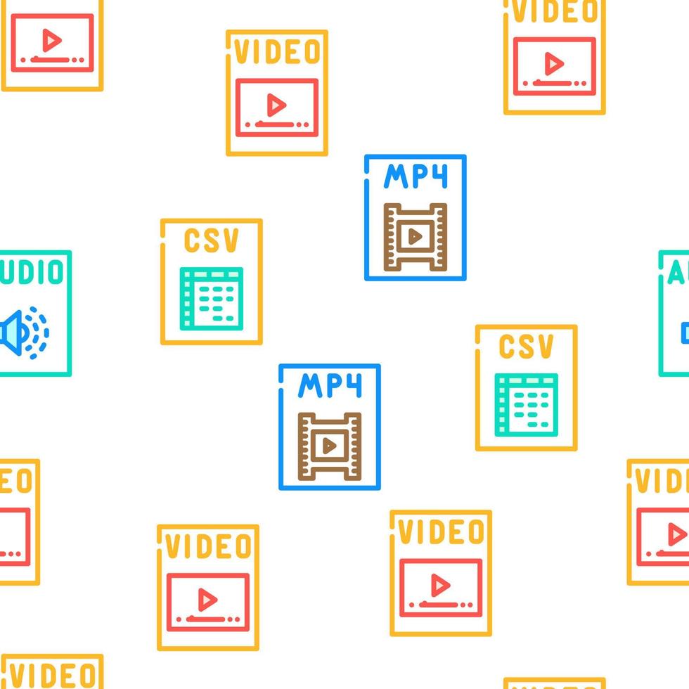 file format document vector seamless pattern