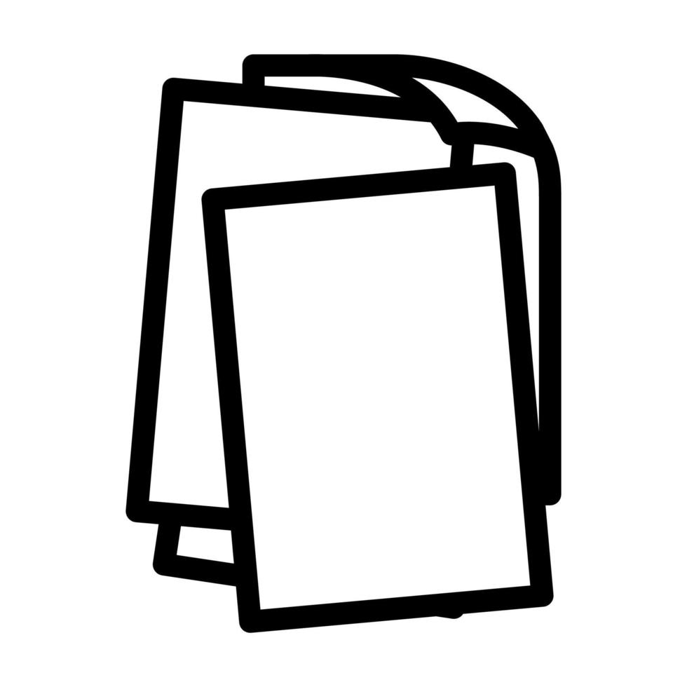 sheet document paper line icon vector illustration