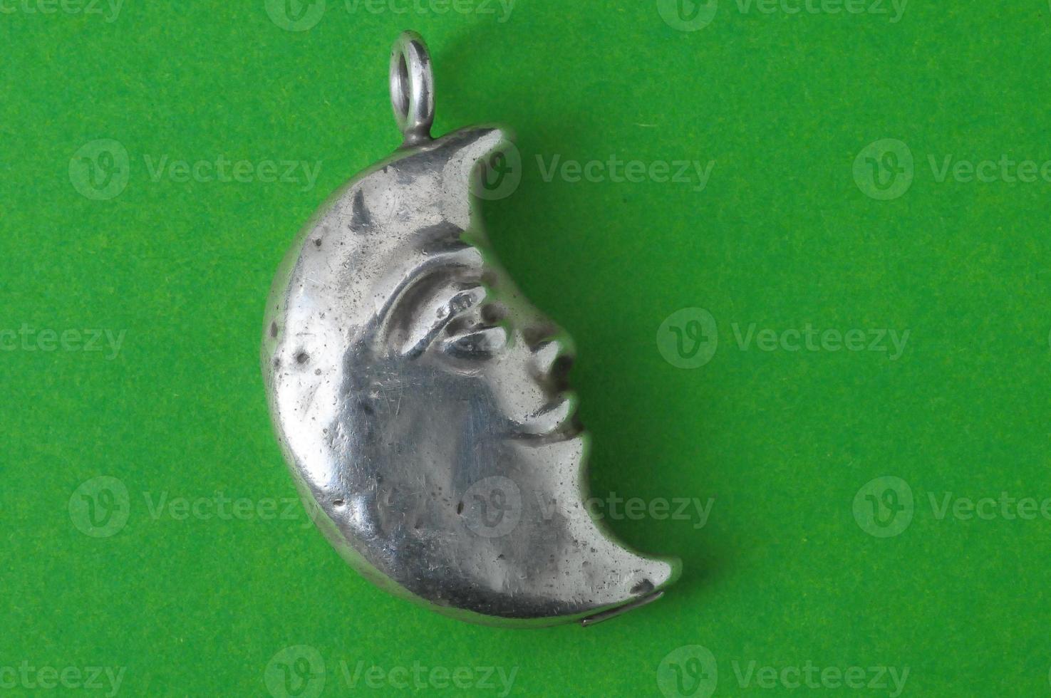 Silver moon pendant photo