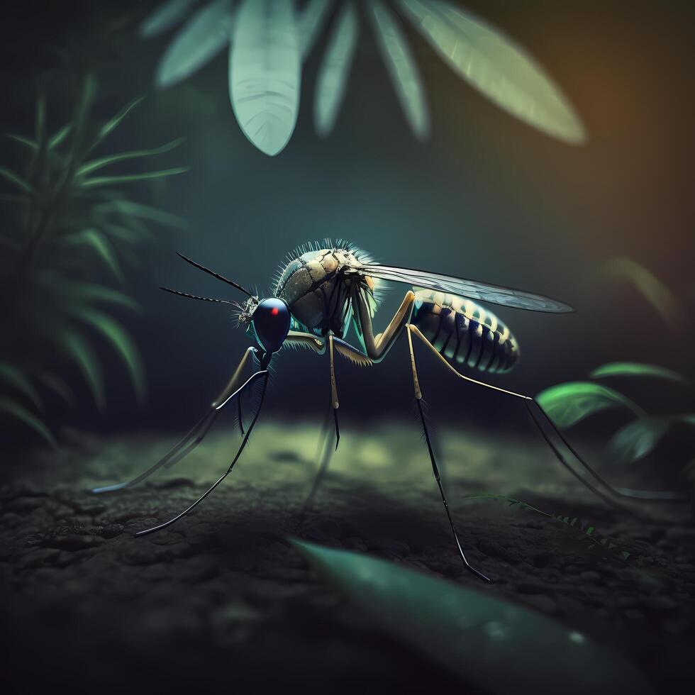 Mosquito. aesthetic graphic art photo