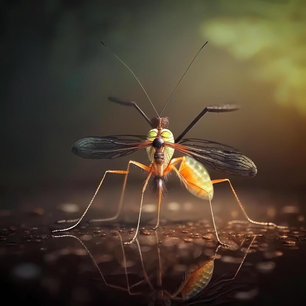 Mosquito. aesthetic graphic art photo
