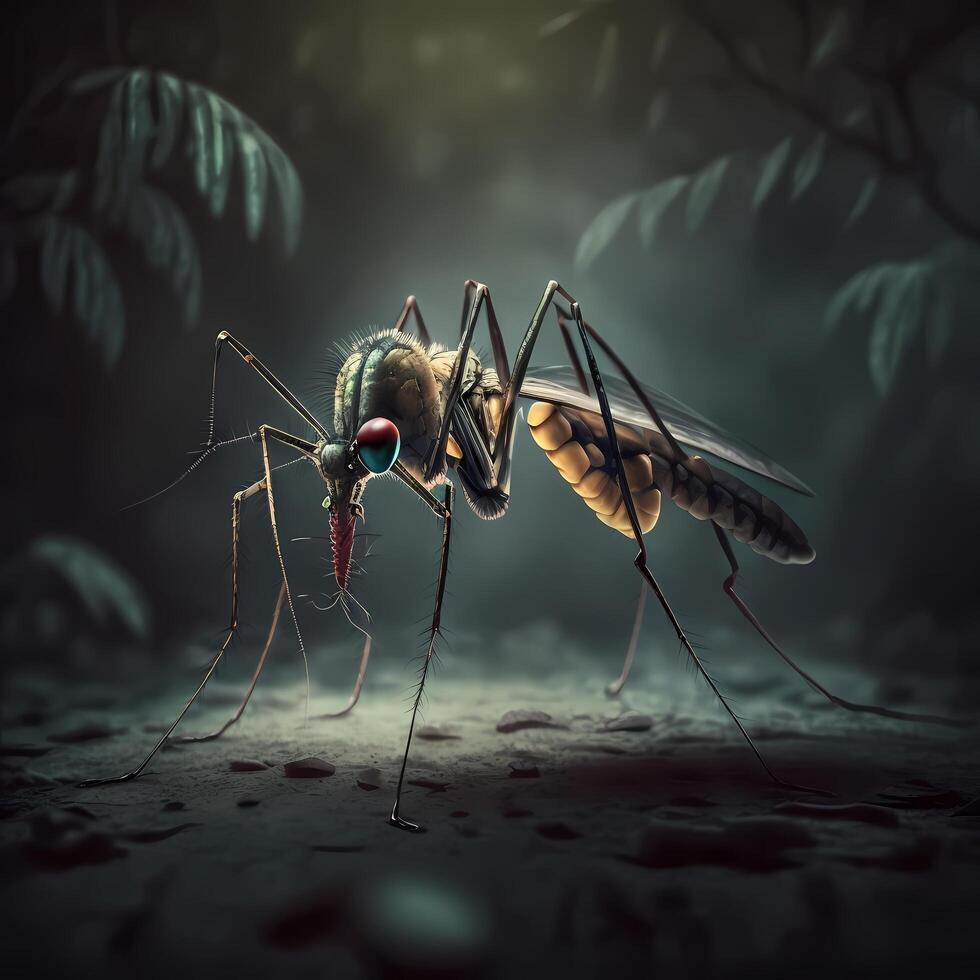 Mosquito. aesthetic graphic art photo