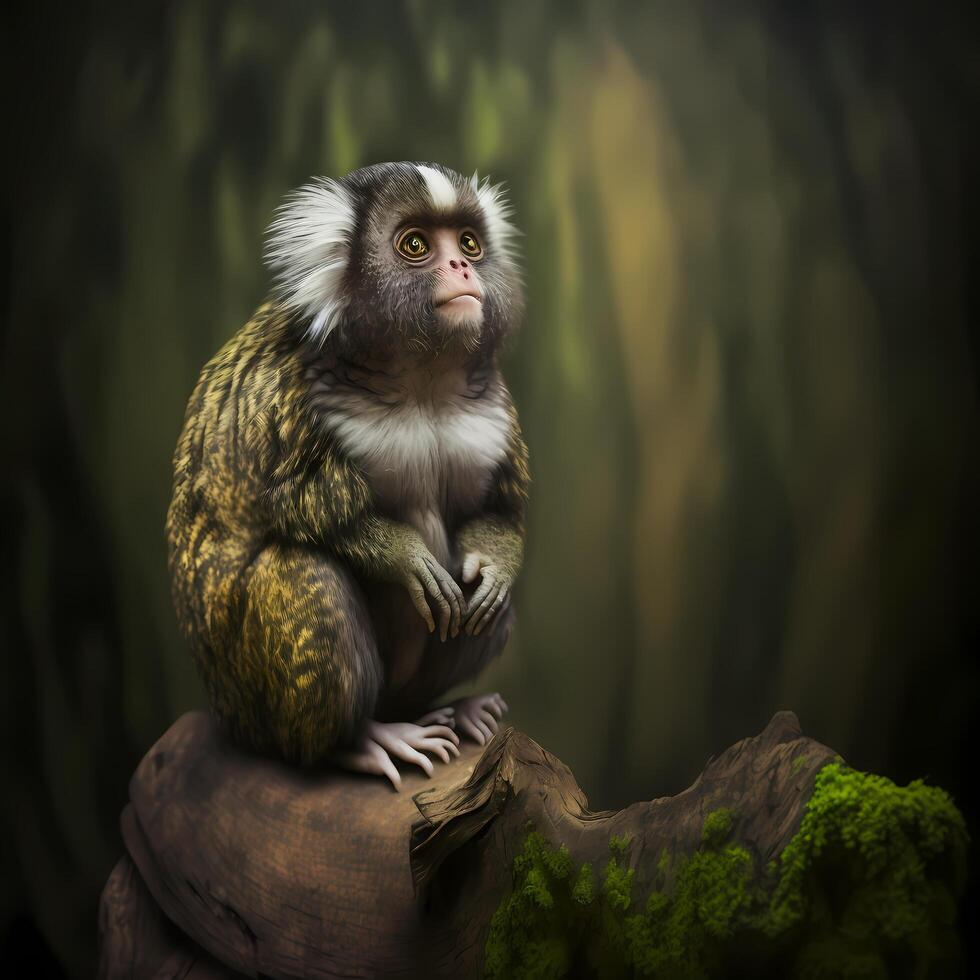 Marmoset Monkey Habitats. photo