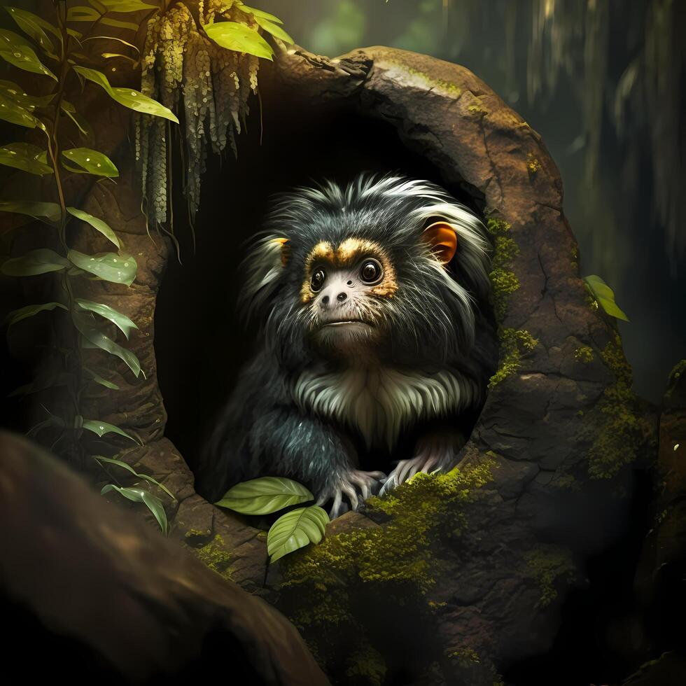 Marmoset Monkey Habitats. photo