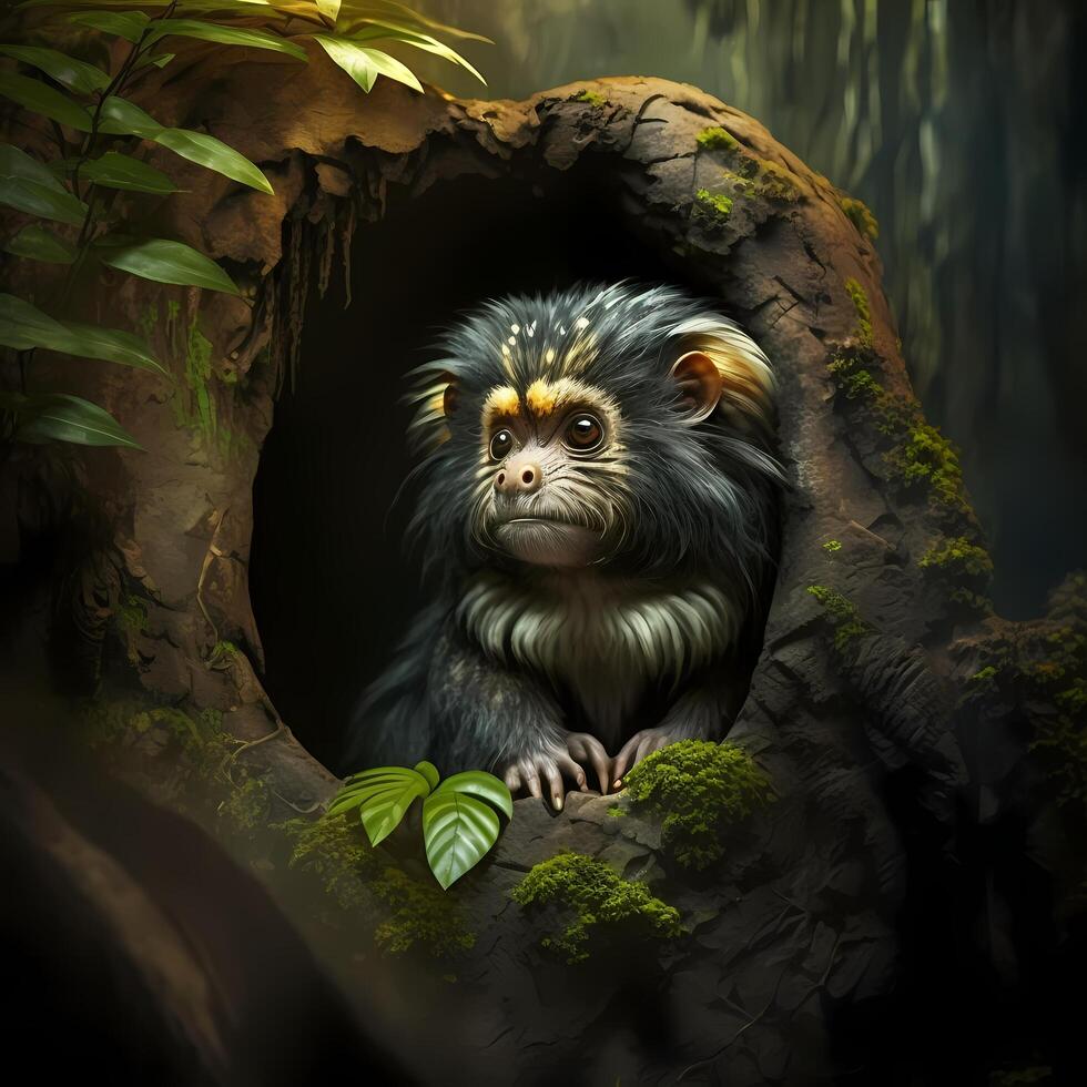 Marmoset Monkey Habitats. photo