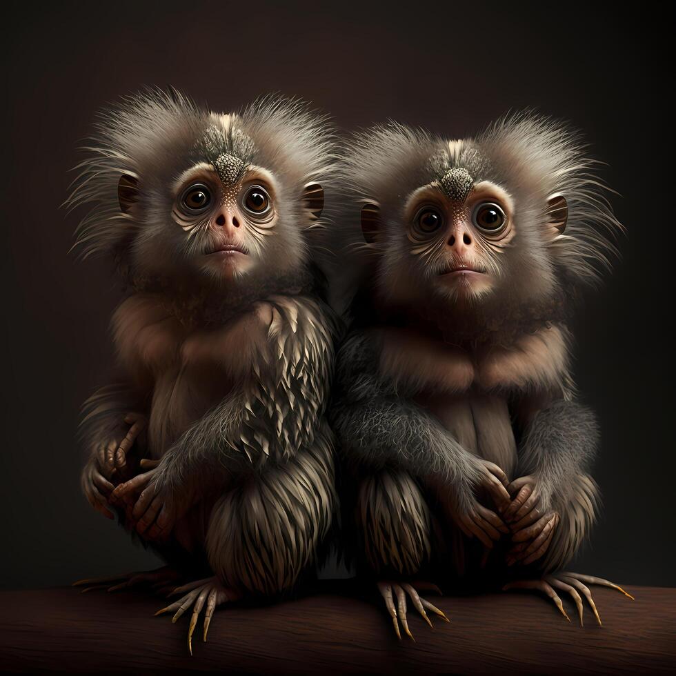 Marmoset Monkey Habitats. photo